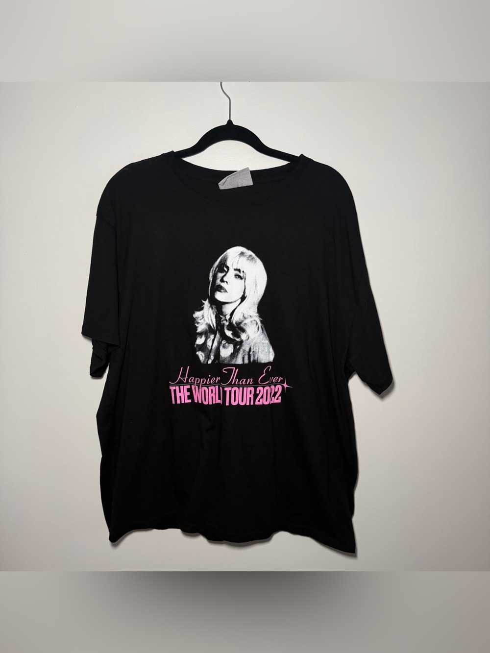 Billie Eilish Happier Than Ever Tour T-Shirt Size XL
